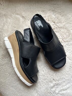 Sorel Joanie III Slingback Leather Sandal